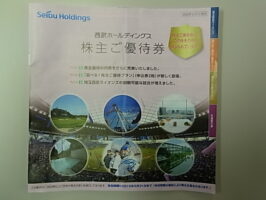 株主優待券 西武ホールディングス  冊子