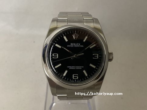 ブランド「ロレックス」商品名「オイスターパーペチュアル」型番「116000」カラー「ブラック」