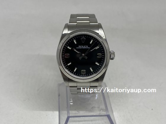 ブランド「ロレックス」商品名「オイスターパーペチュアル」型番「77080」カラー「ブラック」