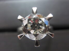 プラチナリング Pt900 ダイヤモンド2.2ct 鑑定書無し