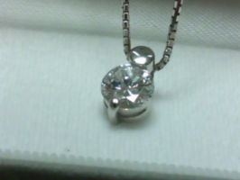 プラチナネックレス Pt850 ダイヤモンド1.009ct 他鑑定書D/SI1/G strongblue
