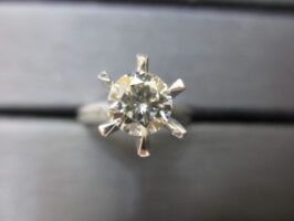 プラチナリング Pt900 ダイヤモンド1.05ct 鑑定書無し