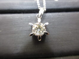 プラチナネックレス Pt850/900 ダイヤモンド0.50ct 鑑定書無し