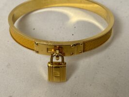 エルメス[HERMES]ケリー ブレスレット リザード GP