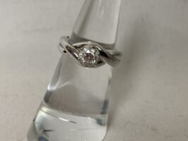 プラチナリング Pt900 ダイヤモンド0.541ct 他鑑あり