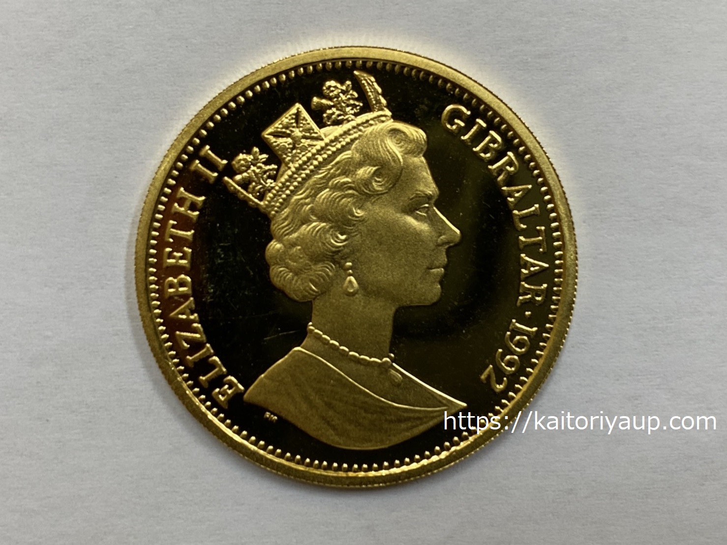 商品名「純金コイン【英領ジブラルタル】ロイヤルドッグ金貨au1/2ozELIZABETHⅡGIBRALTAR1992royal999.9」