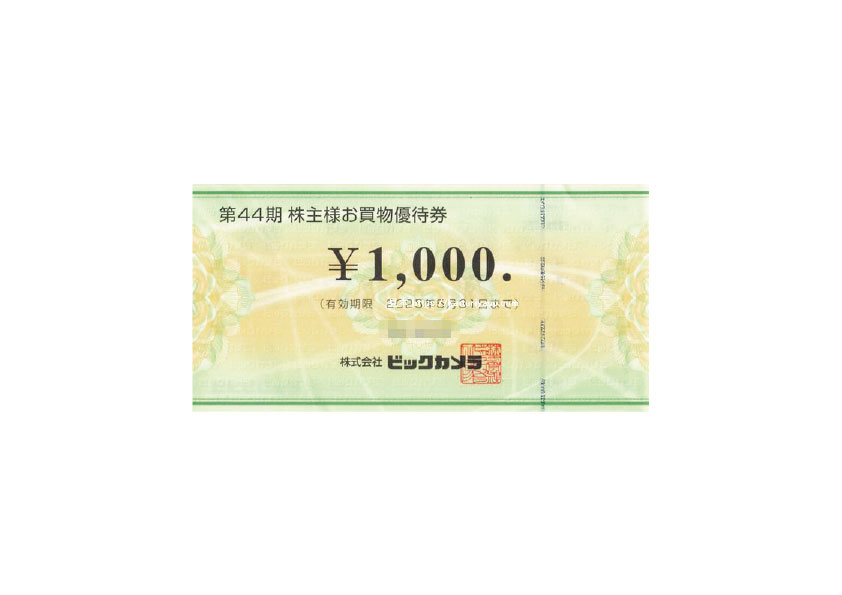 ビックカメラ(1000円)1枚