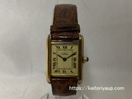 カルティエ[Cartier]タンク クォーツ ヴェルメイユ　不動