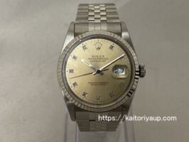 ロレックス[ROLEX]Ref.16234G デイトジャスト WG/SS S番 シルバー焼け