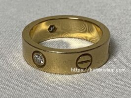 カルティエ[Cartier]B4032400 ラブリング ハーフダイヤ