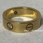カルティエ Cartier【カルティエ】(B4032400)B4032453 ラブリング 750 YG ハーフダイヤ ＃53　8.8ｇ