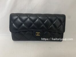 シャネル[CHANEL]マトラッセ キャビアスキン 長財布