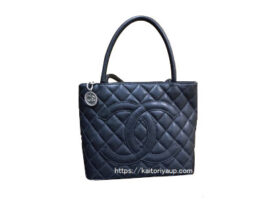 シャネル[CHANEL]復刻トート ブラック 付け根折れ