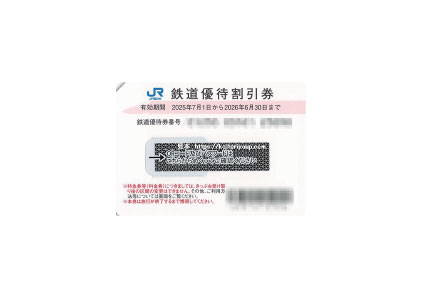 JR西日本株主優待券(有効期限：2025年7月1日から)