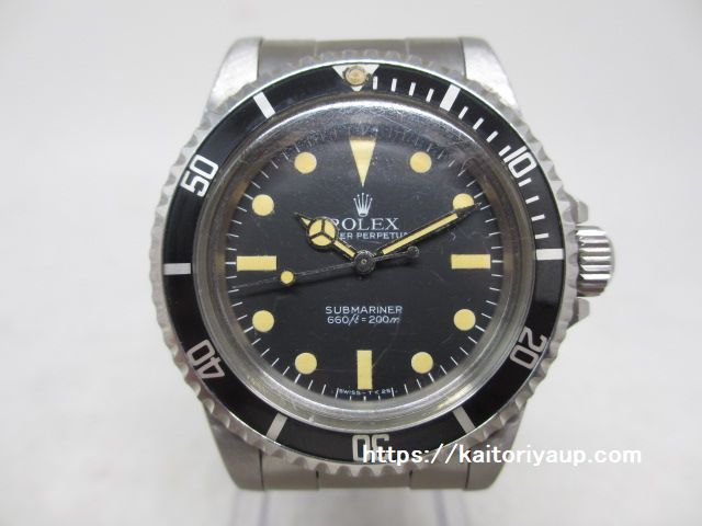 ブランド「ロレックス」商品名「サブマリーナー フチなし マーク5」型番「5513」カラー「ブラック」