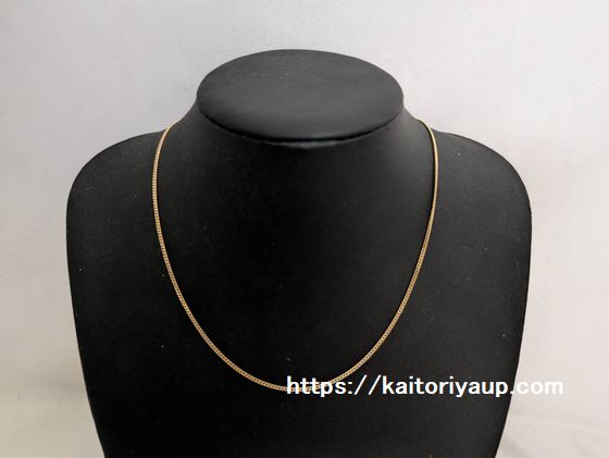 商品名「喜平【キヘイ】K18ネックレスチェーン鎖約42cm幅1.6mm4.2g」
