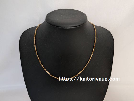 商品名「K18切子チェーンネックレス長さ約44cm7.6g」