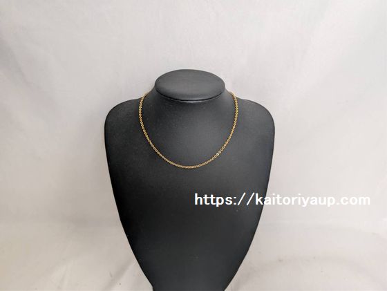商品名「UNOAERRE【ウノアエレ】750（K18）ネックレス38cm4.8g」